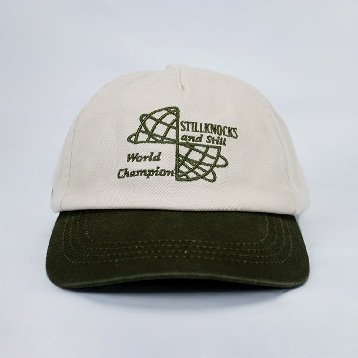 Stillknocks World Champ Two Tone Dad Cap-Ivory