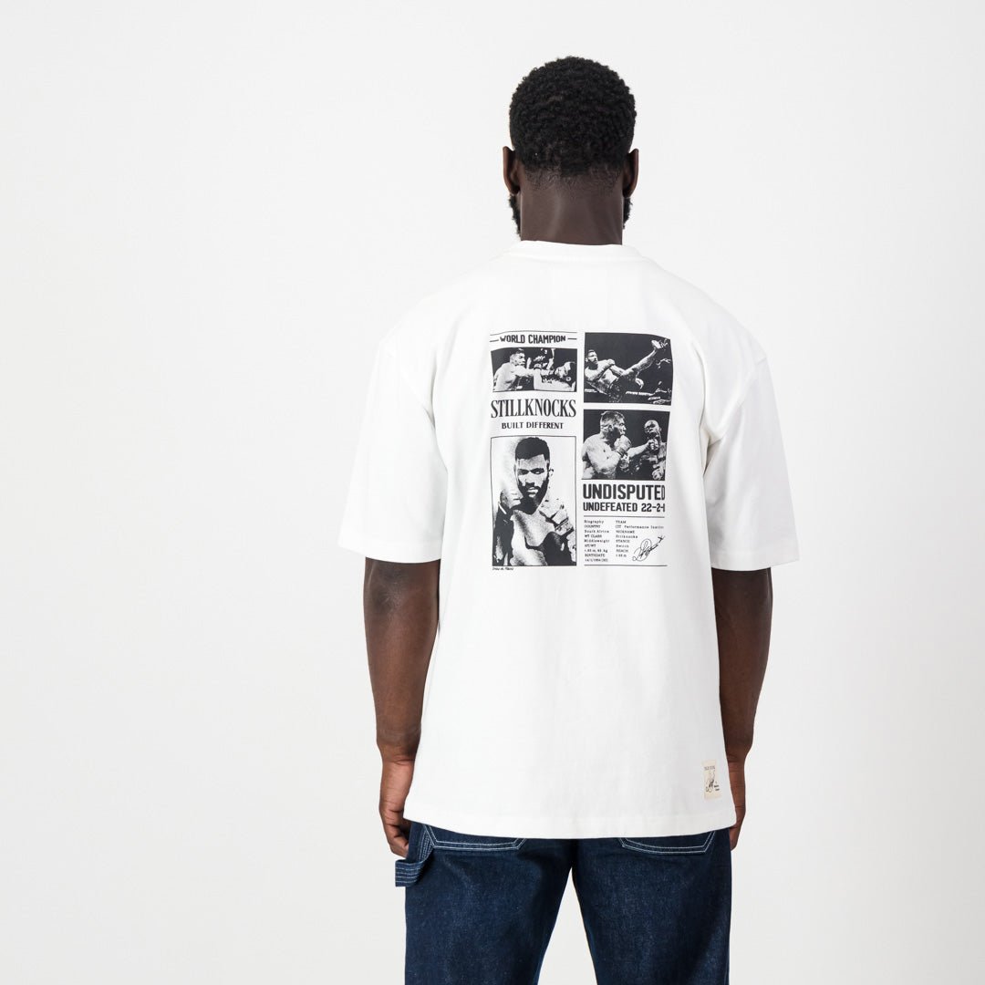 Stillknocks Graphic Boxy Crew Tee Old-White