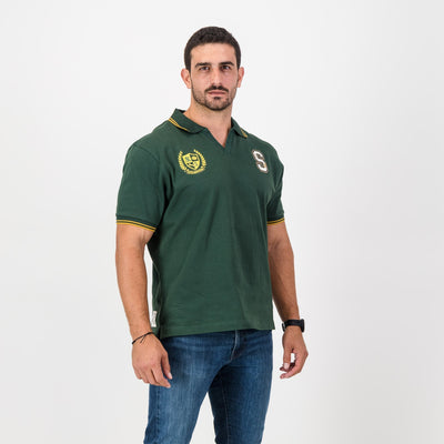 Stillknocks V Tipped SS Polo-OS Green