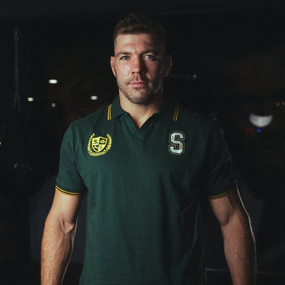 Stillknocks V Tipped SS Polo-OS Green