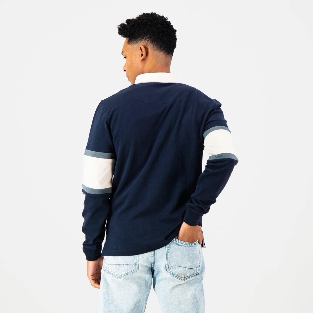 Old School C&S LS Rugby Jersey-Navy