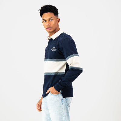Old School C&S LS Rugby Jersey-Navy
