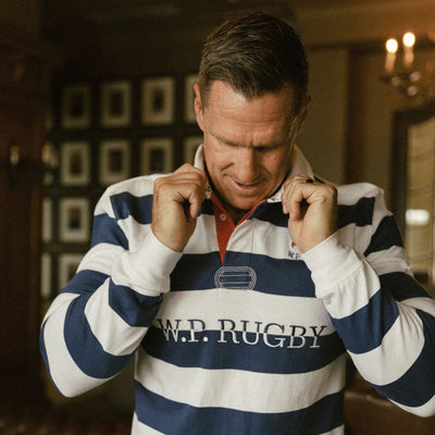 Provincial WP Stripe LS Rugby Jersey-White